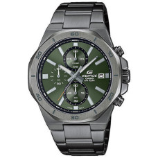 Casio Edifice EFV-640DC-3AVUEF – Ανδρικό Ρολόι Χρονογράφος (Ατσάλινο Μπρασελέ, Πράσινο Καντράν)